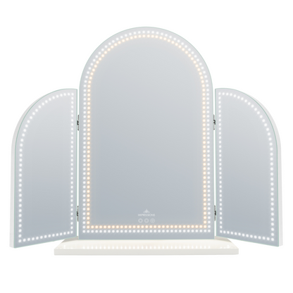 Stage Lite Arch Trifold Vanity Mirror