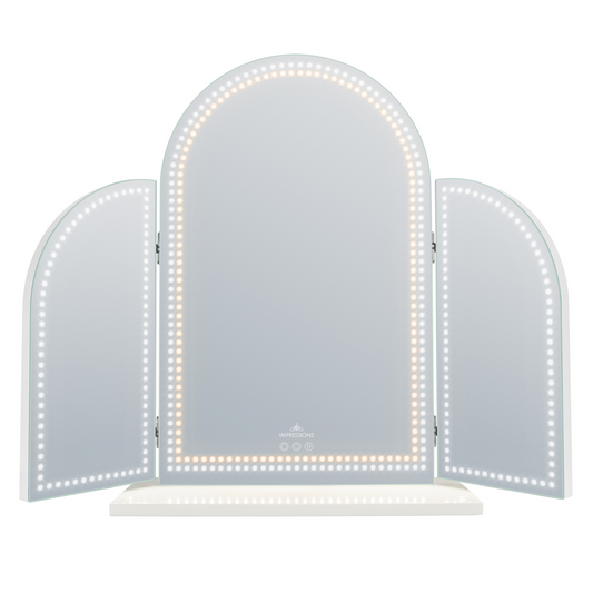 Stage Lite Arch Trifold Vanity Mirror