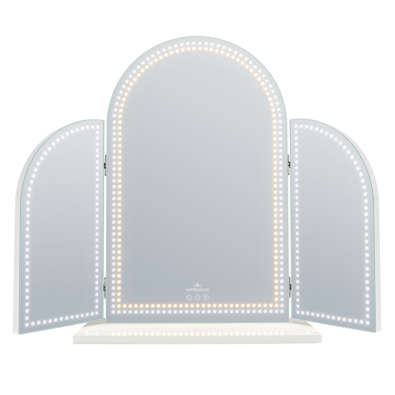 Stage Lite Arch Trifold Vanity Mirror