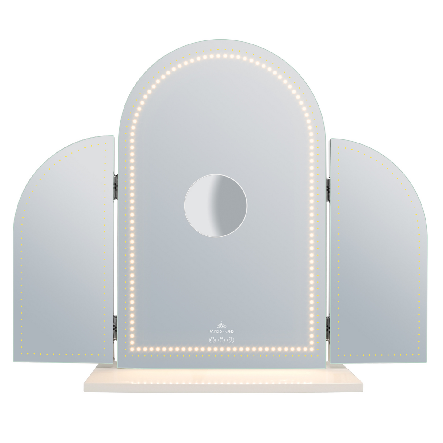 Stage Lite Arch Trifold Vanity Mirror