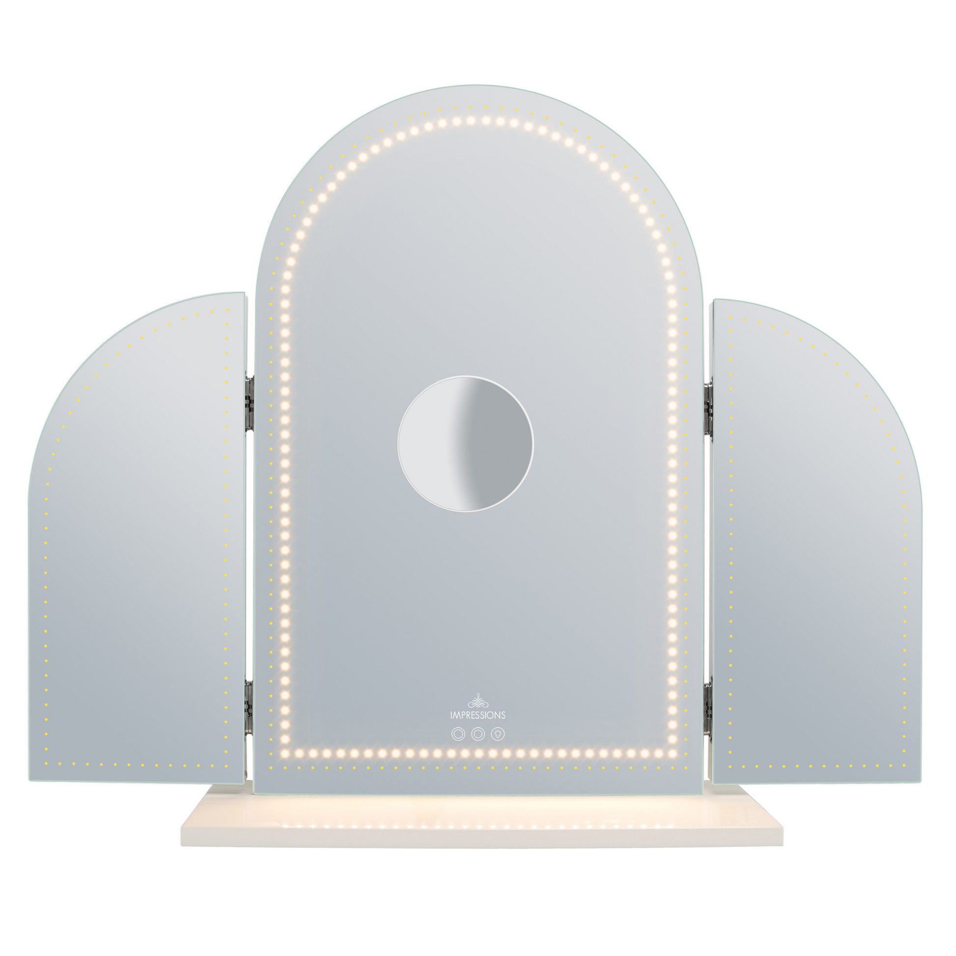 Stage Lite Arch Trifold Vanity Mirror