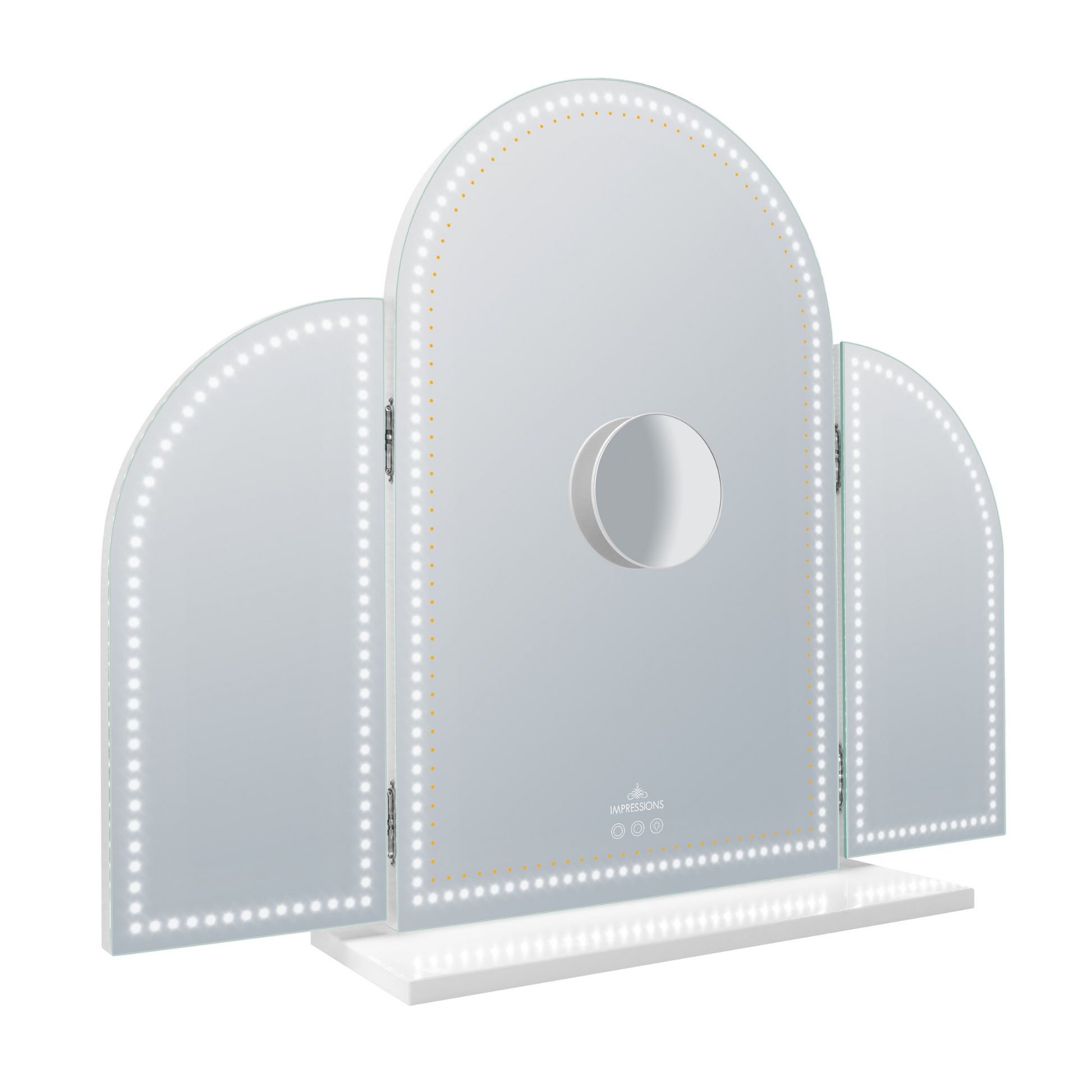 Stage Lite Arch Trifold Vanity Mirror