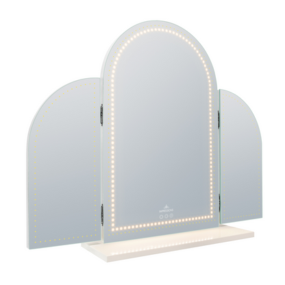 Stage Lite Arch Trifold Vanity Mirror