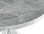 Mesa de comedor redonda de mármol gris Canova 