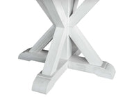 Mesa de comedor redonda de mármol gris Canova 