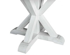Mesa de comedor redonda de mármol gris Canova 