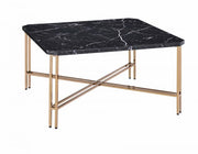 Mesa de cóctel Daxton con superficie de mármol sintético 