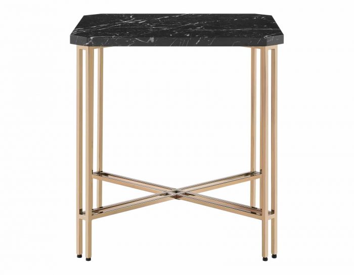 Daxton Faux-Marble Top End Table