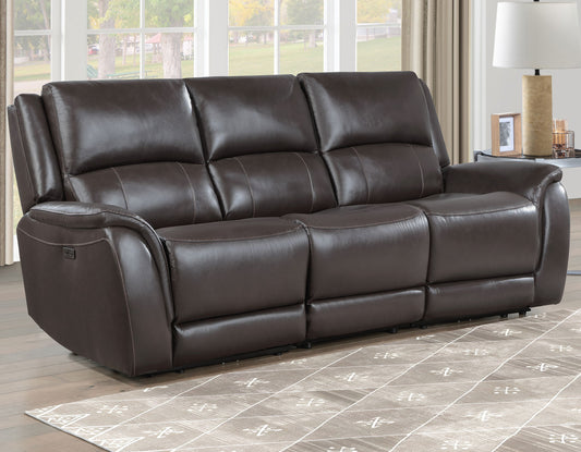 sofá Alexandria Power Leather Reclining