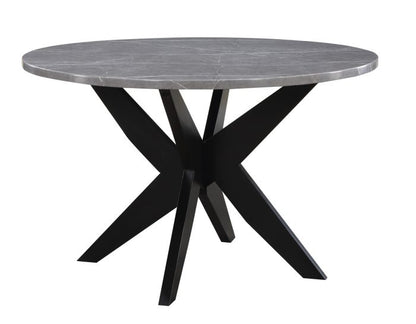 Mesa de comedor Amy de 48 pulgadas con imitación de mármol 