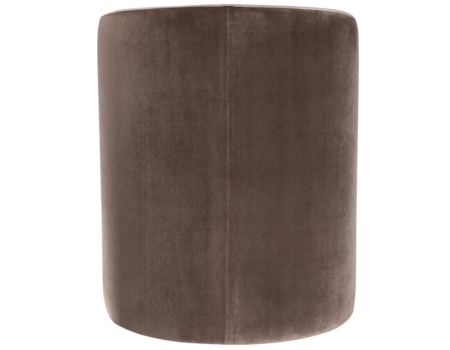 Annie Chocolate Velvet Barrel Chair w/Casters