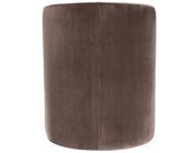 Annie Chocolate Velvet Barrel Chair w/Casters