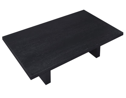 Mesa de centro Aubrey de 122 cm, acabado negro 