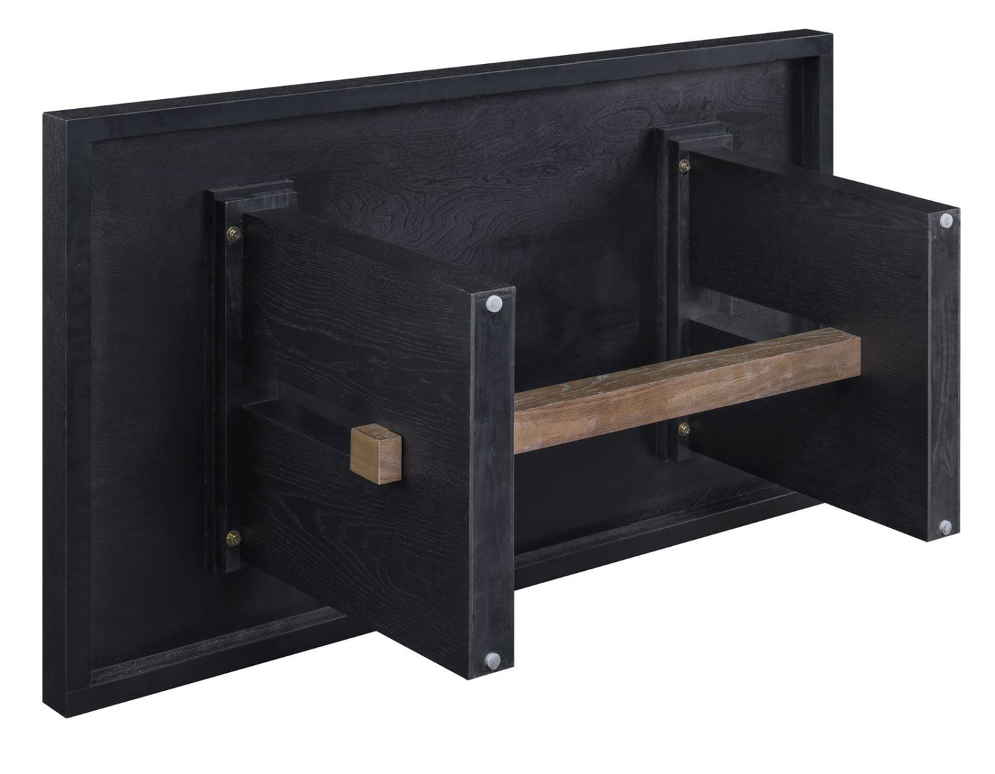 Mesa de centro Aubrey de 122 cm, acabado negro 