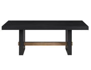 Aubrey 48″ Coffee Table in Black Finish