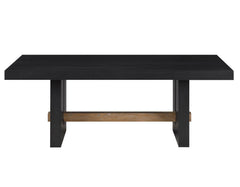 Aubrey 48″ Coffee Table in Black Finish