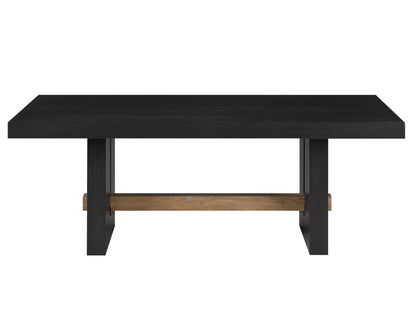 Mesa de centro Aubrey de 122 cm, acabado negro 