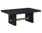 Aubrey 48″ Coffee Table in Black Finish