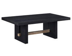Aubrey 48″ Coffee Table in Black Finish