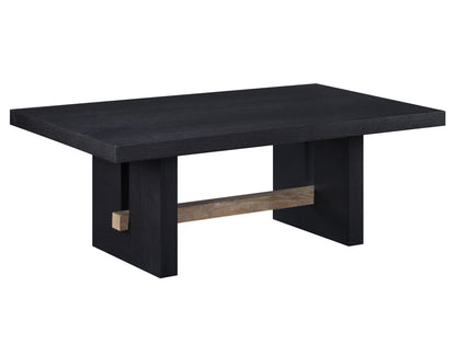 Mesa de centro Aubrey de 122 cm, acabado negro 