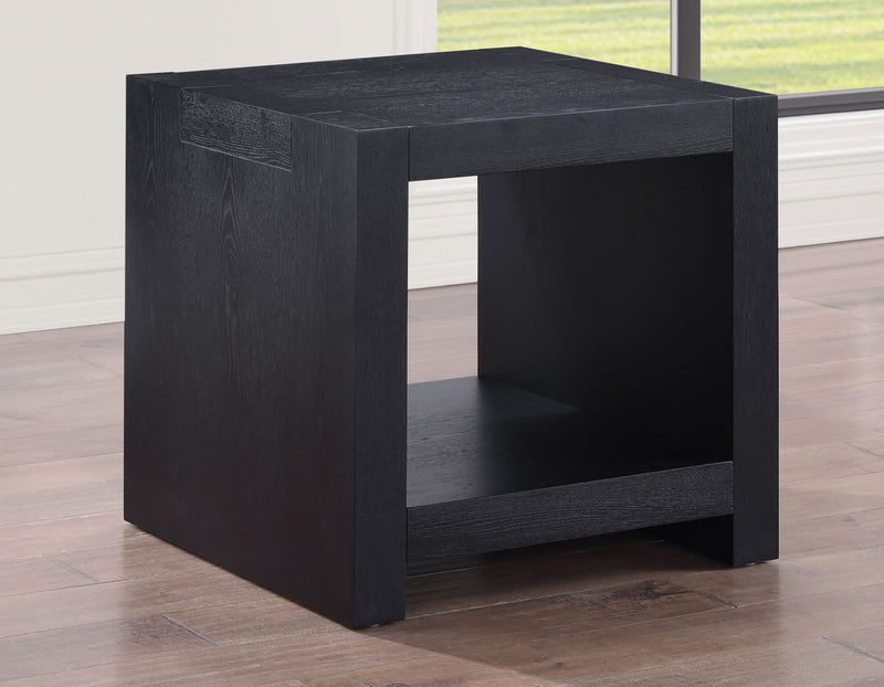 Aubrey End Table in Black Finish