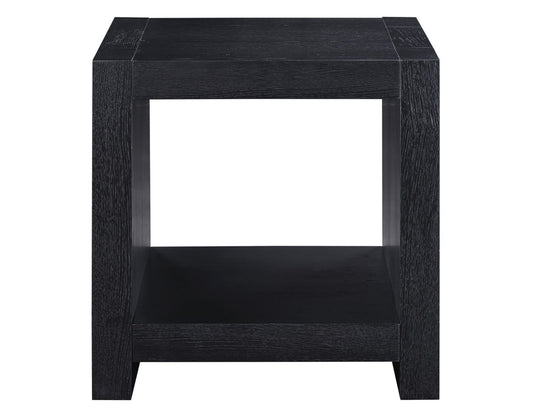 Aubrey End Table, Black Finish