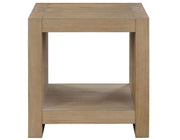 Mesa de centro Aubrey de 122 cm con acabado de madera flotante 