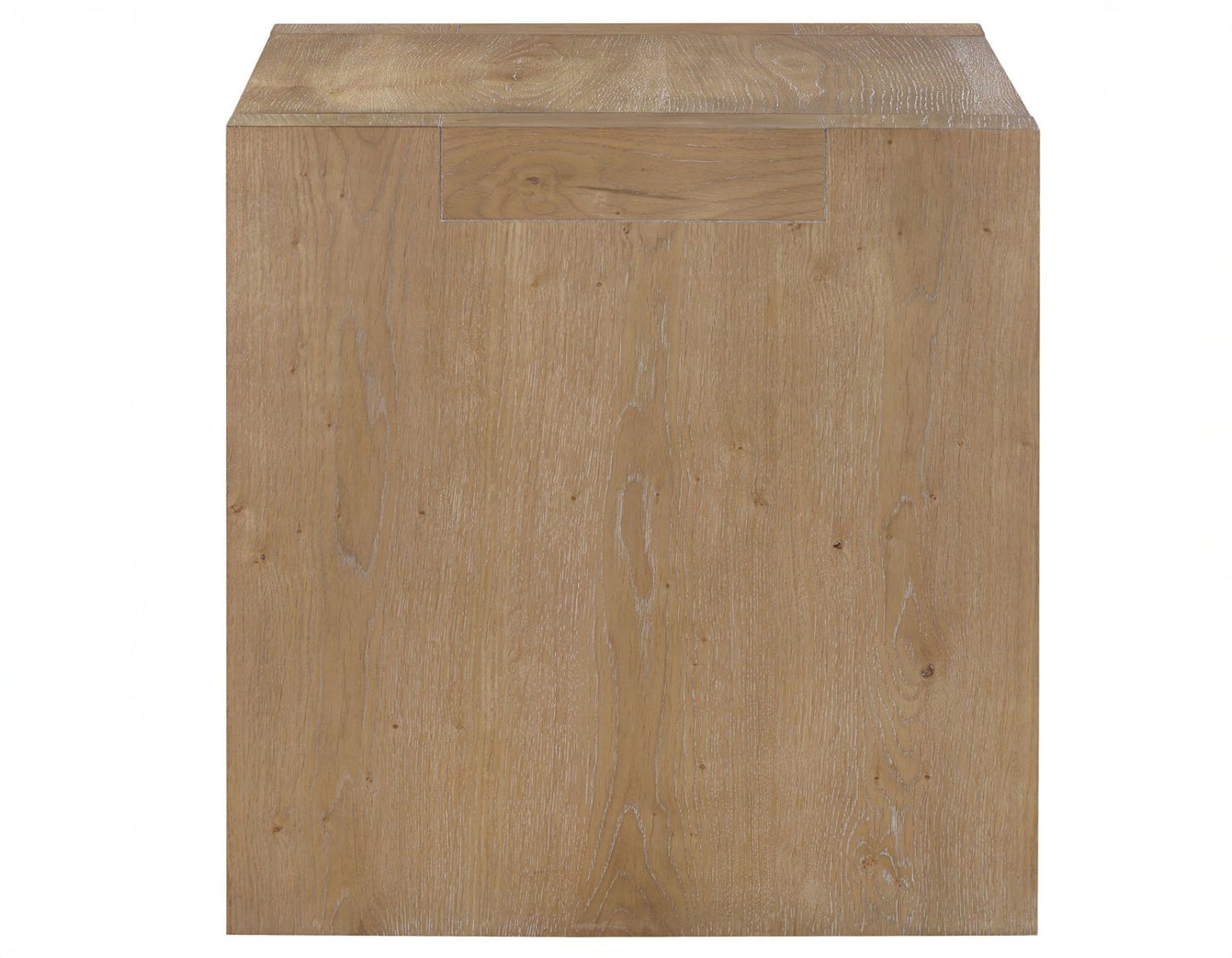 Mesa auxiliar Aubrey, acabado madera flotante 