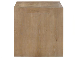 Mesa auxiliar Aubrey, acabado madera flotante 