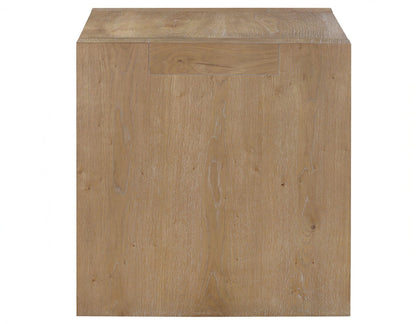 Mesa auxiliar Aubrey, acabado madera flotante 