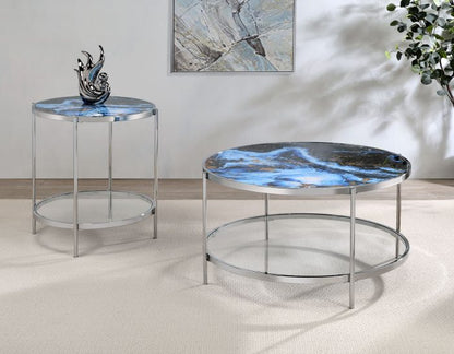 Mesa de cóctel con tapa reversible Averie