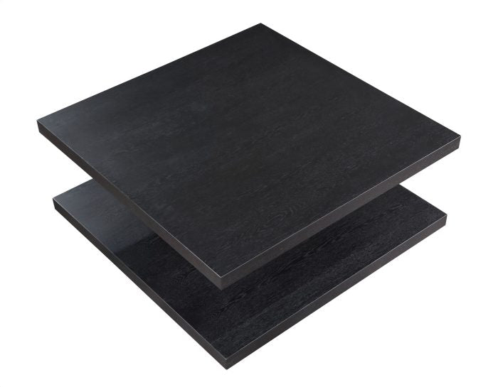 Mesa de cóctel Canyon con ruedas, color negro 