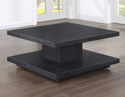 Canyon Cocktail Table with Casters, Black