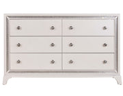 Cassie Illuminating Glam 58″ Dresser, Shimmering Pearl Finish