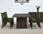 Mesa de comedor Evan de 78 a 96 pulgadas con hojas de 18 pulgadas 