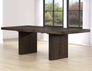 Mesa de comedor Evan de 78 a 96 pulgadas con hojas de 18 pulgadas 