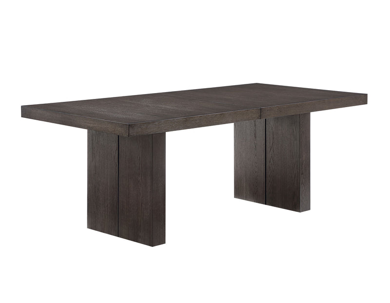 Mesa de comedor Evan de 78 a 96 pulgadas con hojas de 18 pulgadas 