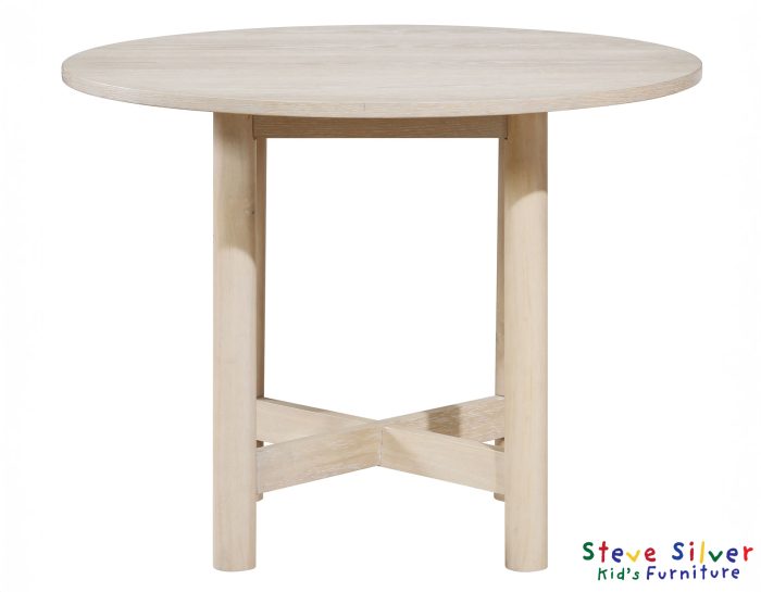 Juego de comedor redondo Amy de 5 piezas de imitación de mármol de 48 pulgadas 