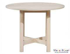 Juego de comedor redondo Amy de 5 piezas de imitación de mármol de 48 pulgadas 