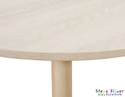 Juego de comedor redondo Amy de 5 piezas de imitación de mármol de 48 pulgadas 