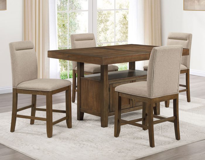 Garland Extension Leaf Counter Table 5PC Dining Set