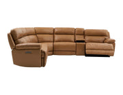 Gatlin Dual-Power Leather 6PC Modular Reclining Sectional