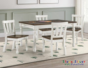 Joanna Kids Dining Table Ivory & Mocha Finish