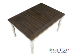 Joanna Kids Dining Table Ivory & Mocha Finish