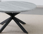 Mesa de cóctel redonda de imitación mármol Keyla 