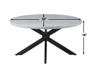 Mesa de cóctel redonda de imitación mármol Keyla 