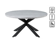 Mesa de cóctel redonda de imitación mármol Keyla 