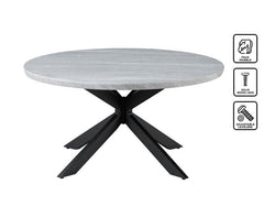 Mesa de cóctel redonda de imitación mármol Keyla 