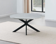 Mesa de cóctel redonda de imitación mármol Keyla 