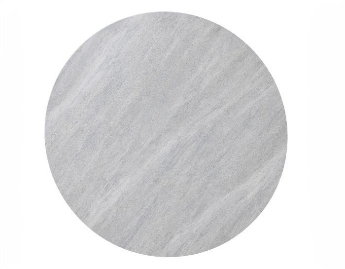 Mesa auxiliar redonda de imitación mármol Keyla 